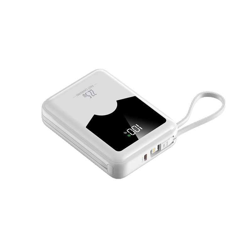 Portable fast-charging power bank with digital charge level display and intuitive operation Stornfield
