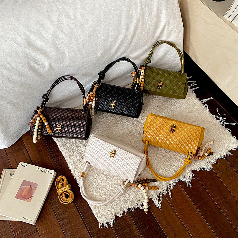 Woven Leather Handbag