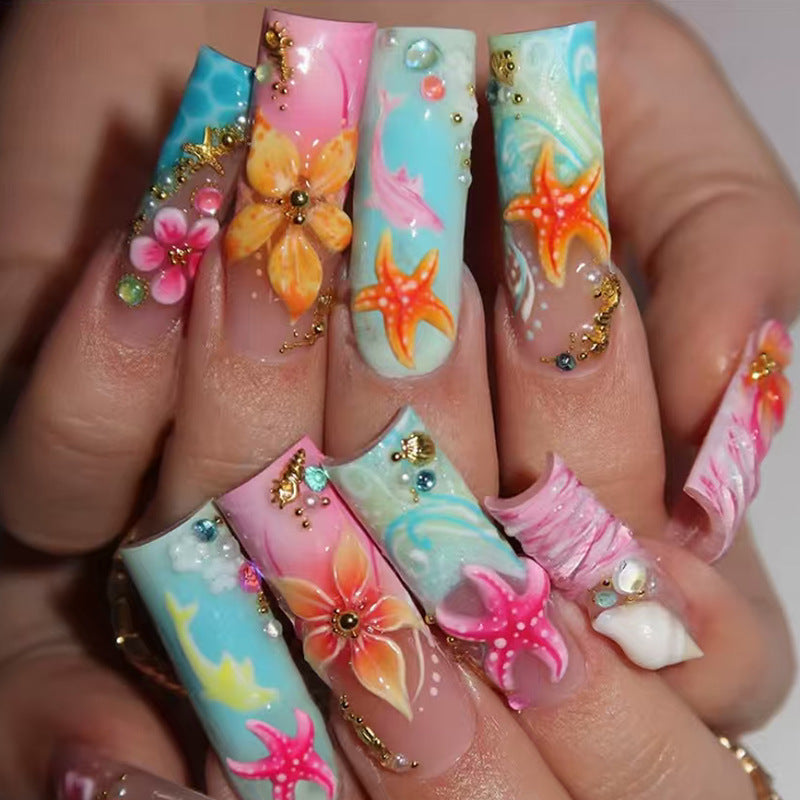 Nail set with maritime motifs Stornfield