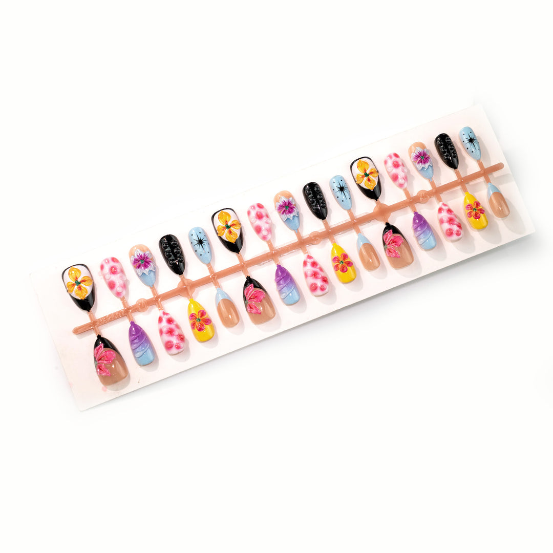 Artistic Floral Design Press-On Nail Set Stornfield 1790636706