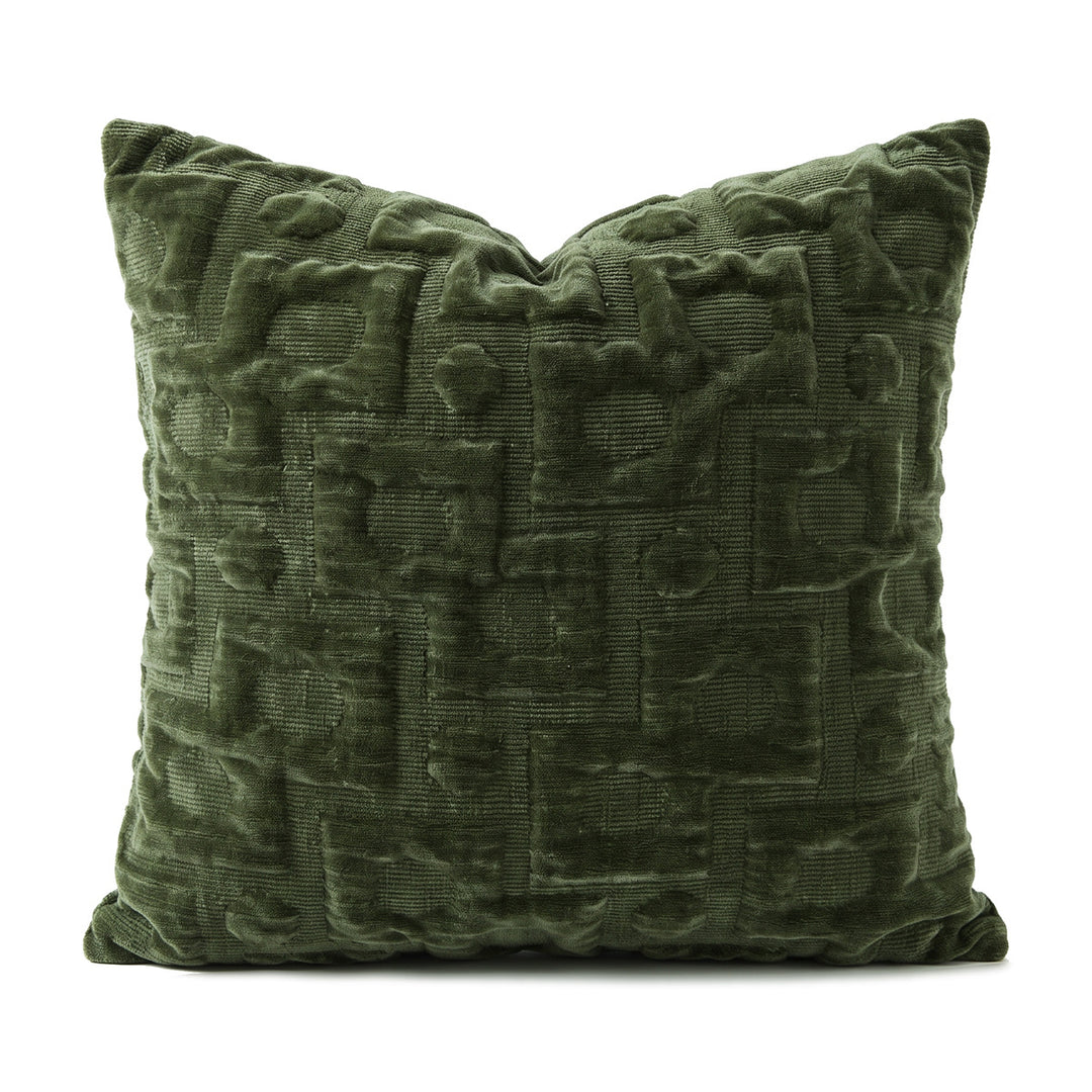 Luxurious velvet decorative pillow