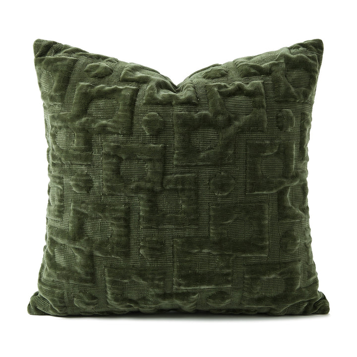Luxurious velvet decorative pillow