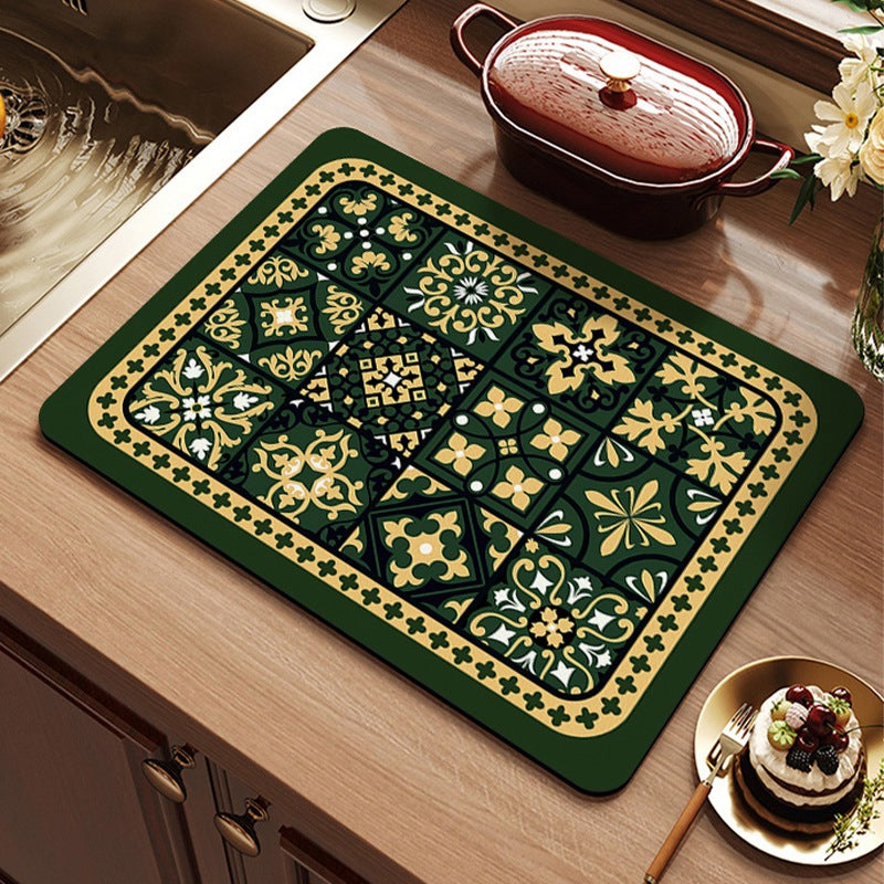 Vintage-Inspired Kitchen Sink Mat