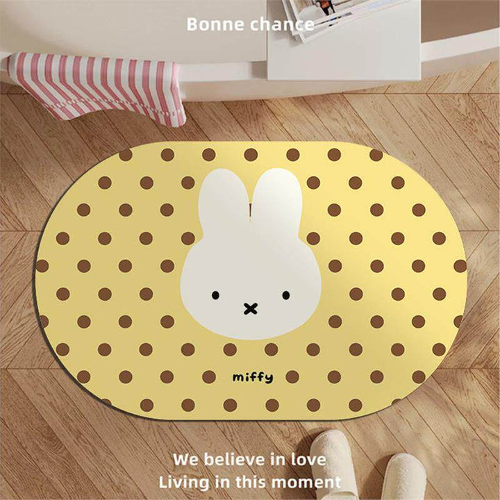 Playful Cartoon-Themed Bath Mat