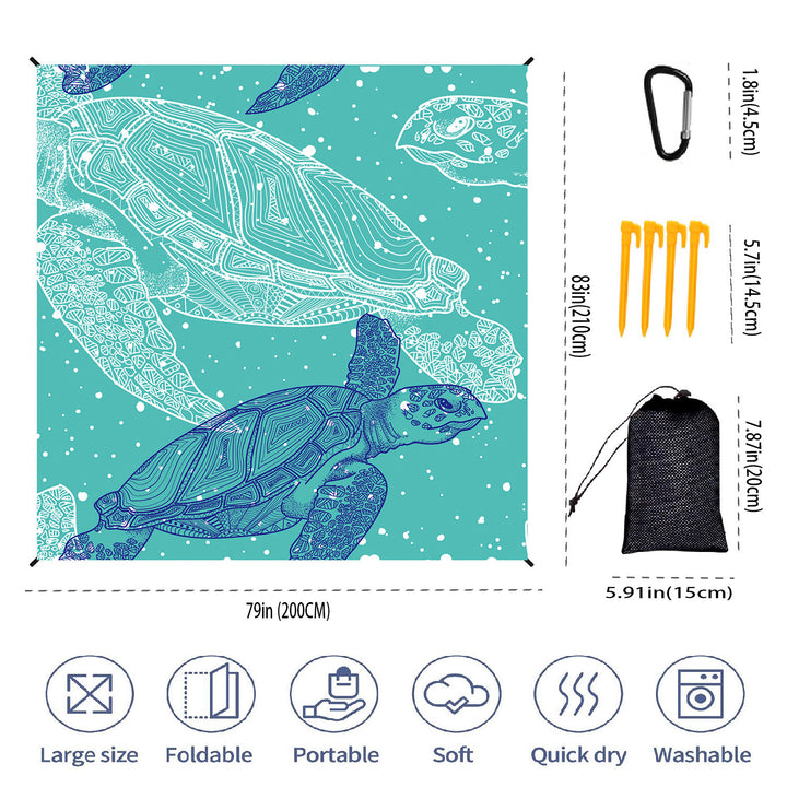 Extra-Large Portable Beach Mat Stornfield