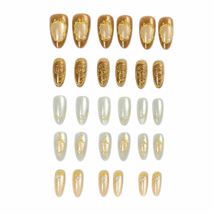 Premium artificial nails with elegant decorations Stornfield