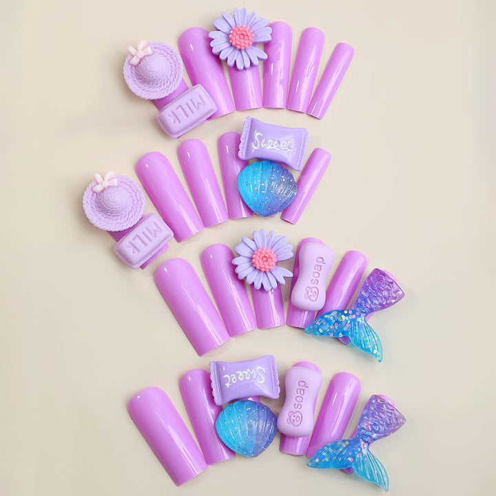 Decorative Nail Art Kit with Floral and Gem Accents Stornfield