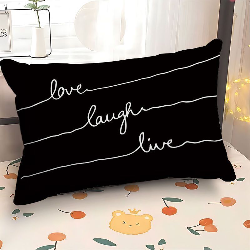 Modern Typography Decorative Pillow