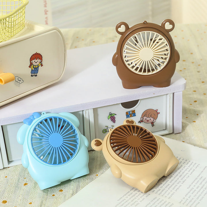 Women’s portable mini fan in playful animal design Stornfield