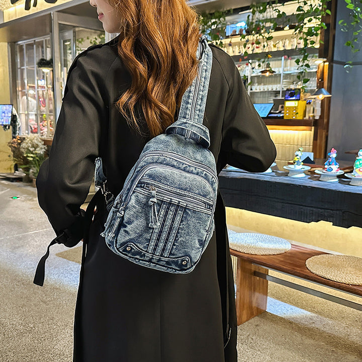 Multifunctional Denim Backpack Stornfield