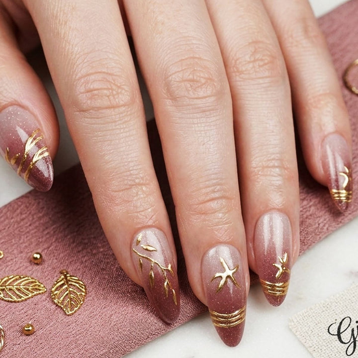 Elegant Press-On Nail Art Set