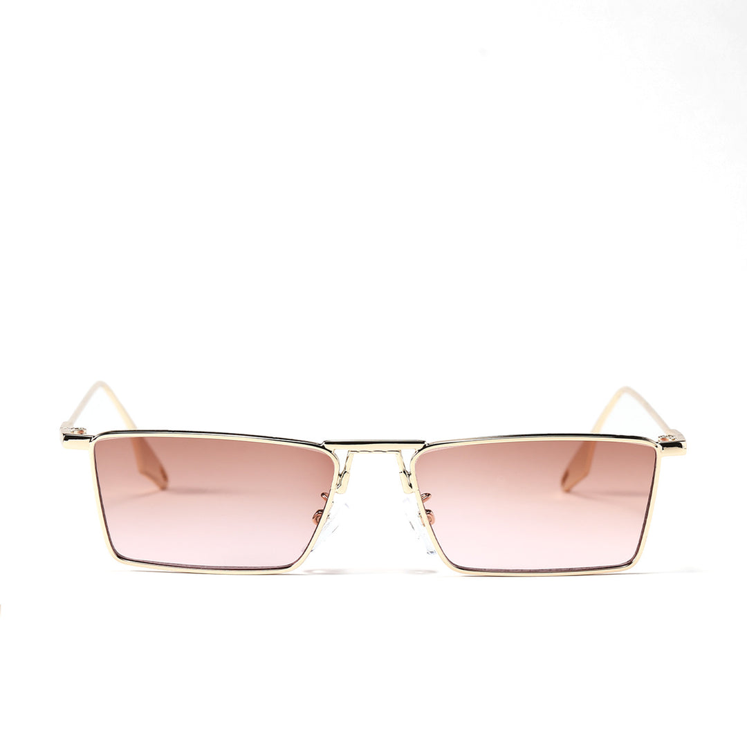 Ladies elegant geometric sunglasses with stylish metal frame Stornfield