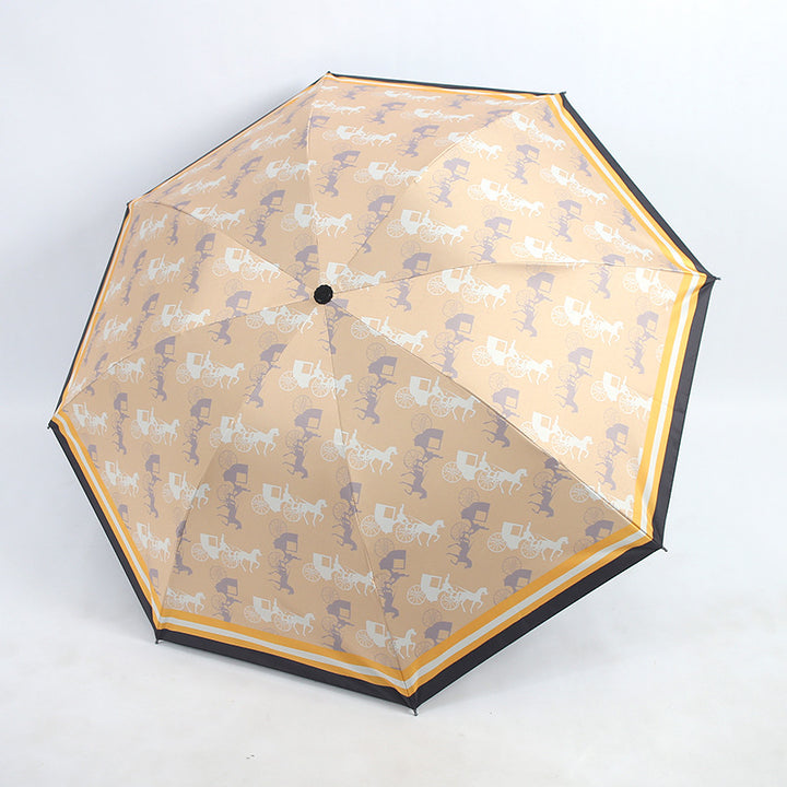 Women's Folding Umbrella with Unique Animal Design Stornfield