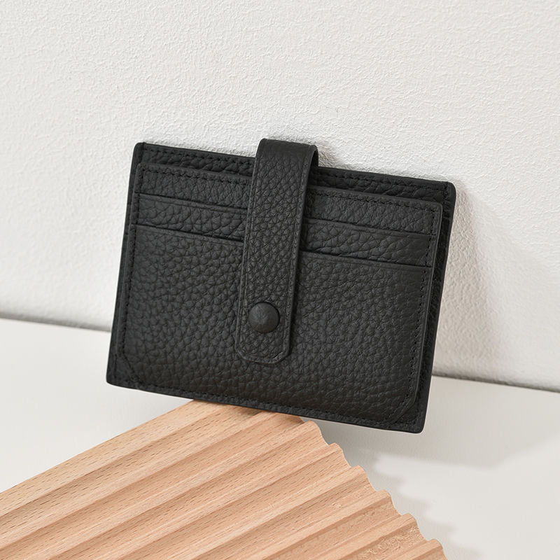 Premium Leather Snap Closure Cardholder Stornfield