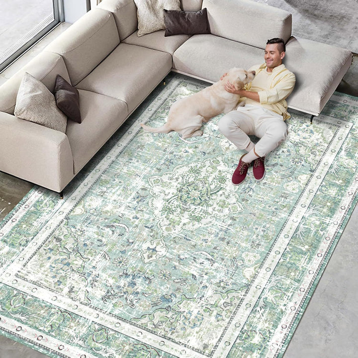 Vintage Flower Pattern Carpet
