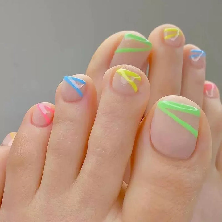 Nail art set with creative neon decorations Stornfield