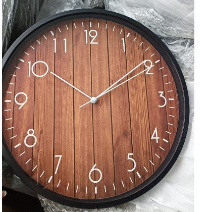 Wall clock with wood look Stornfield