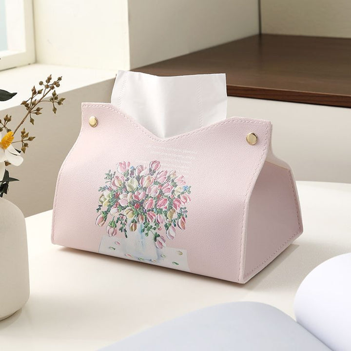 Decorative Floral Design Tissue Box Cover Stornfield