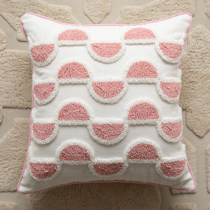 Structured Round Decorative Cushion