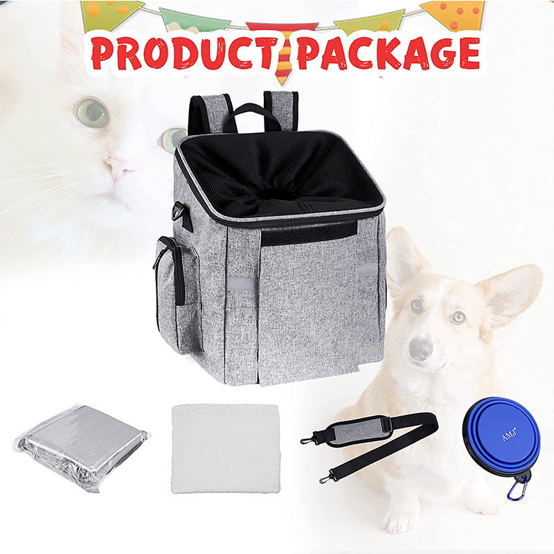 front-mounted reinforced pet bicycle carrier tote with structured frame mesh entry and removable washable liner Stornfield