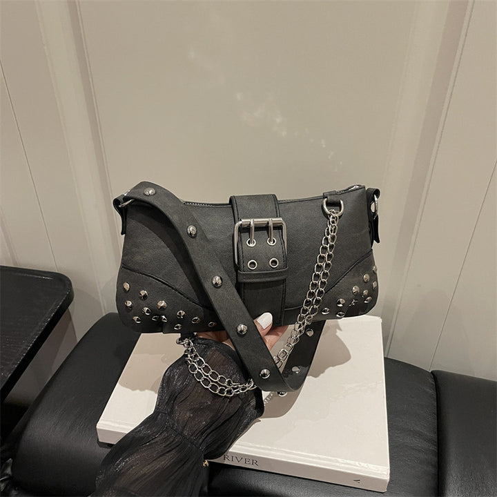 Studded Minimalist Crossbody Handbag