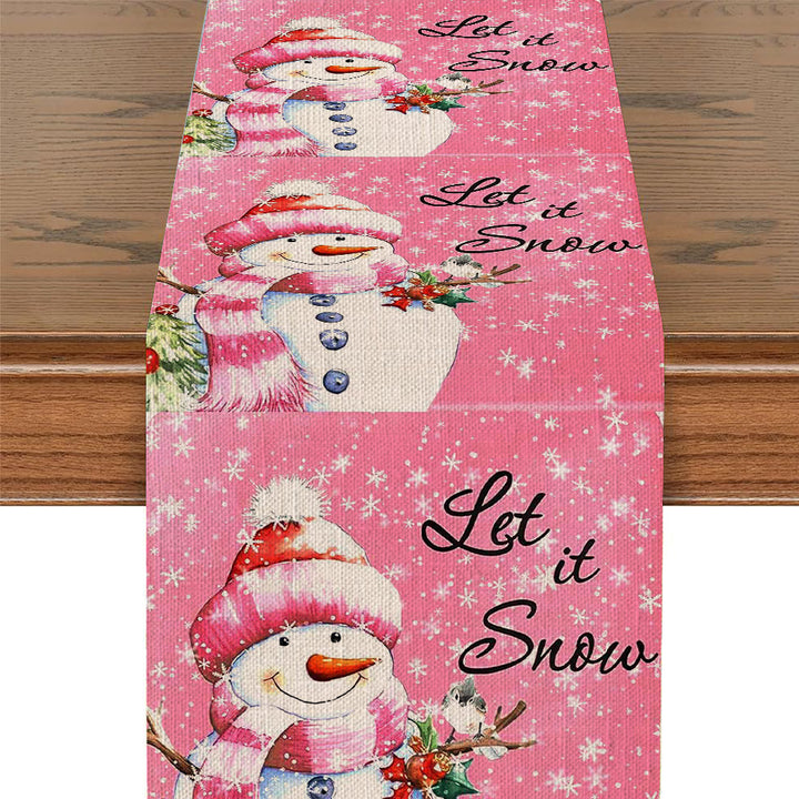 Festive Holiday-Themed Table Runner