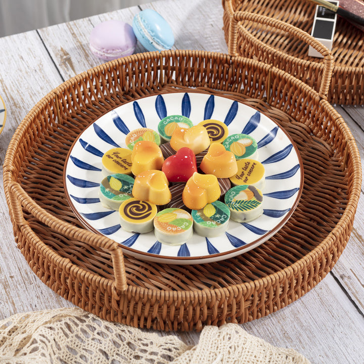 Decorative Woven Serving Tray Stornfield