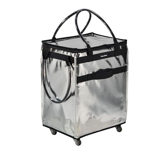 Transport container with wheels and insulated interior lining Stornfield