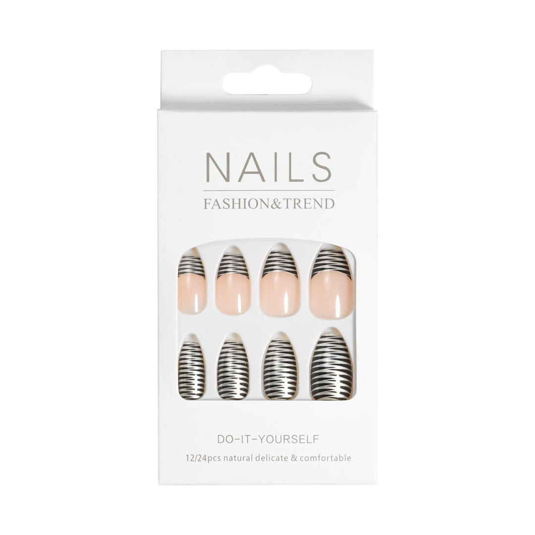 Artistic Graphic Press-On Nail Set Stornfield
