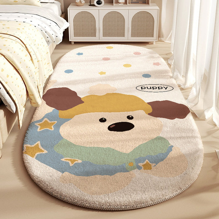 Cartoon-Themed Plush Area Rug