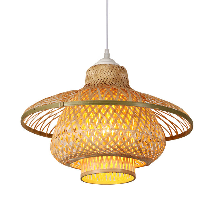 Woven Bamboo Ceiling Lamp
