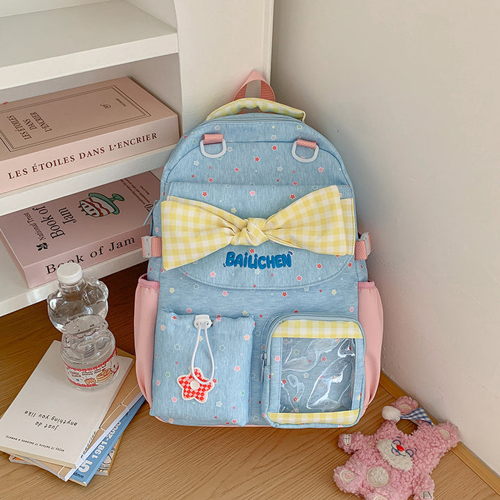 Adorable Bow-Embellished Backpack Stornfield