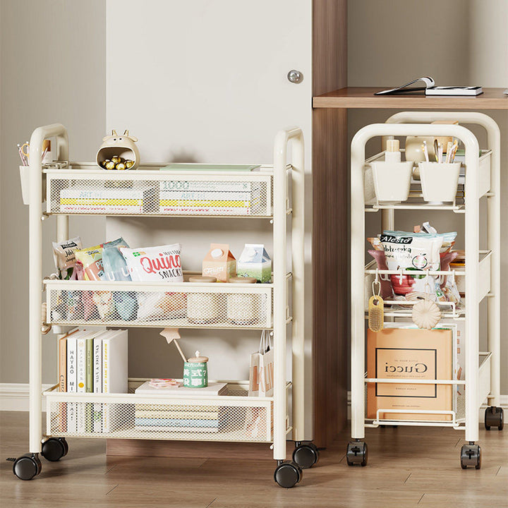 Multi-Tier Mesh Rolling Storage Cart