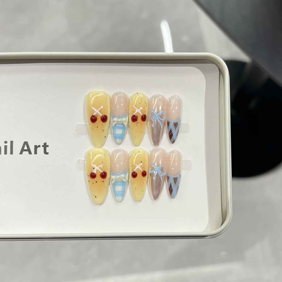 Charming Character-Inspired Press-On Nail Art Set Stornfield