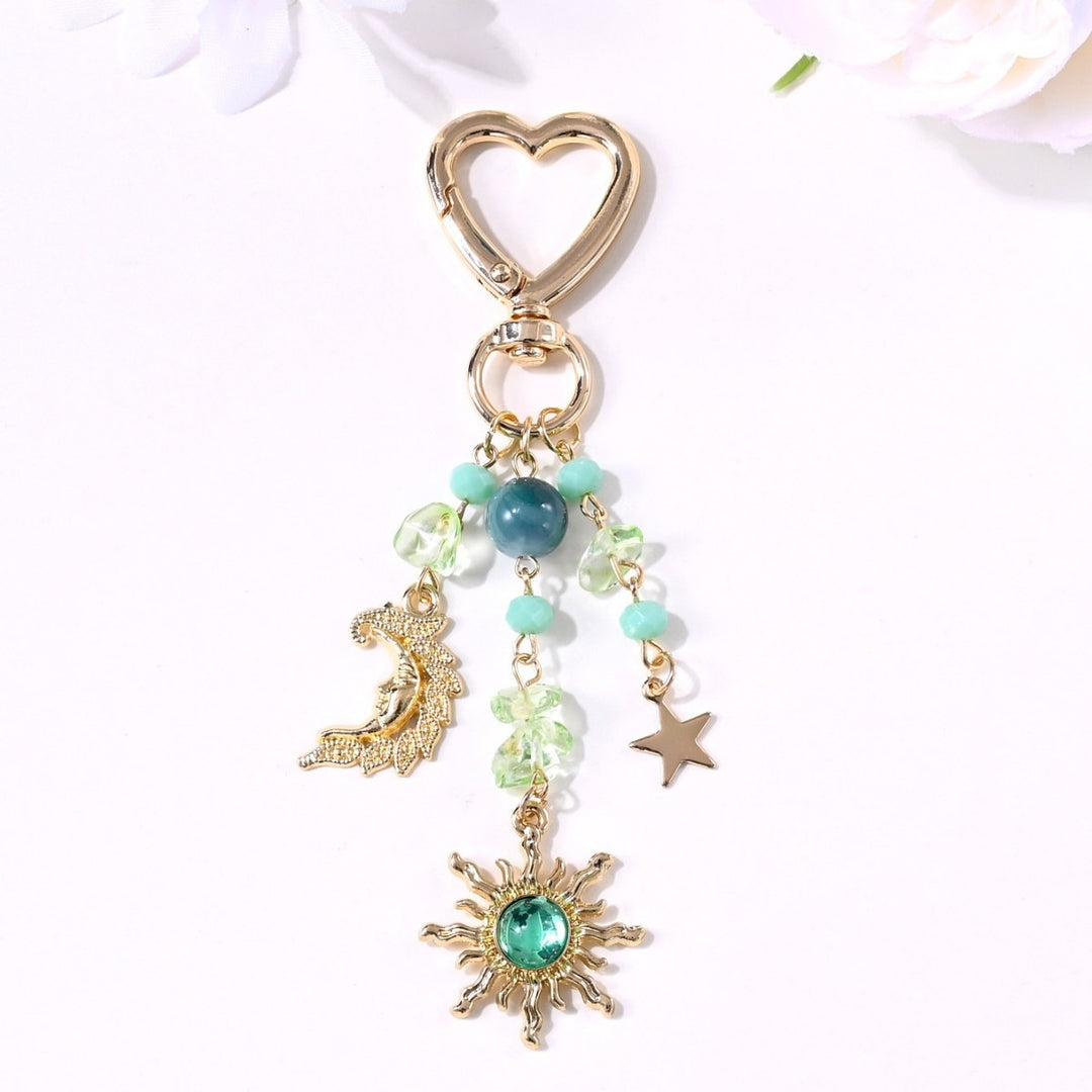 Keychain with Sparkling Sun Motif Stornfield