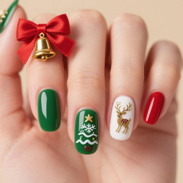 Festive Holiday-Themed Nail Art Kit Stornfield