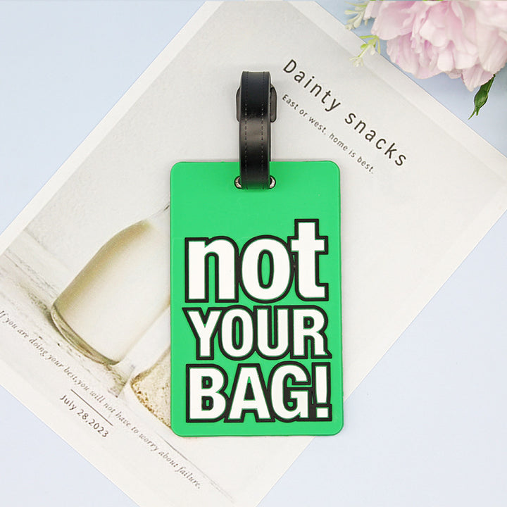 Unisex Luggage Tag with Humorous Design Bowlift