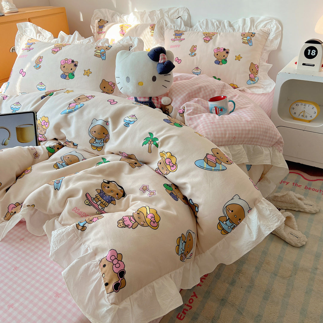 Playful Cartoon-Themed Comforter Set