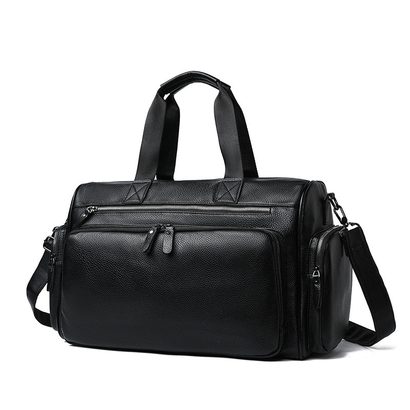 Premium Leather Weekend Duffle Bag Stornfield