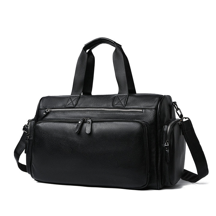 Premium Leather Weekend Duffle Bag Stornfield