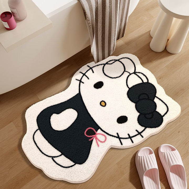 Cute Cartoon-Themed Plush Bath Mat