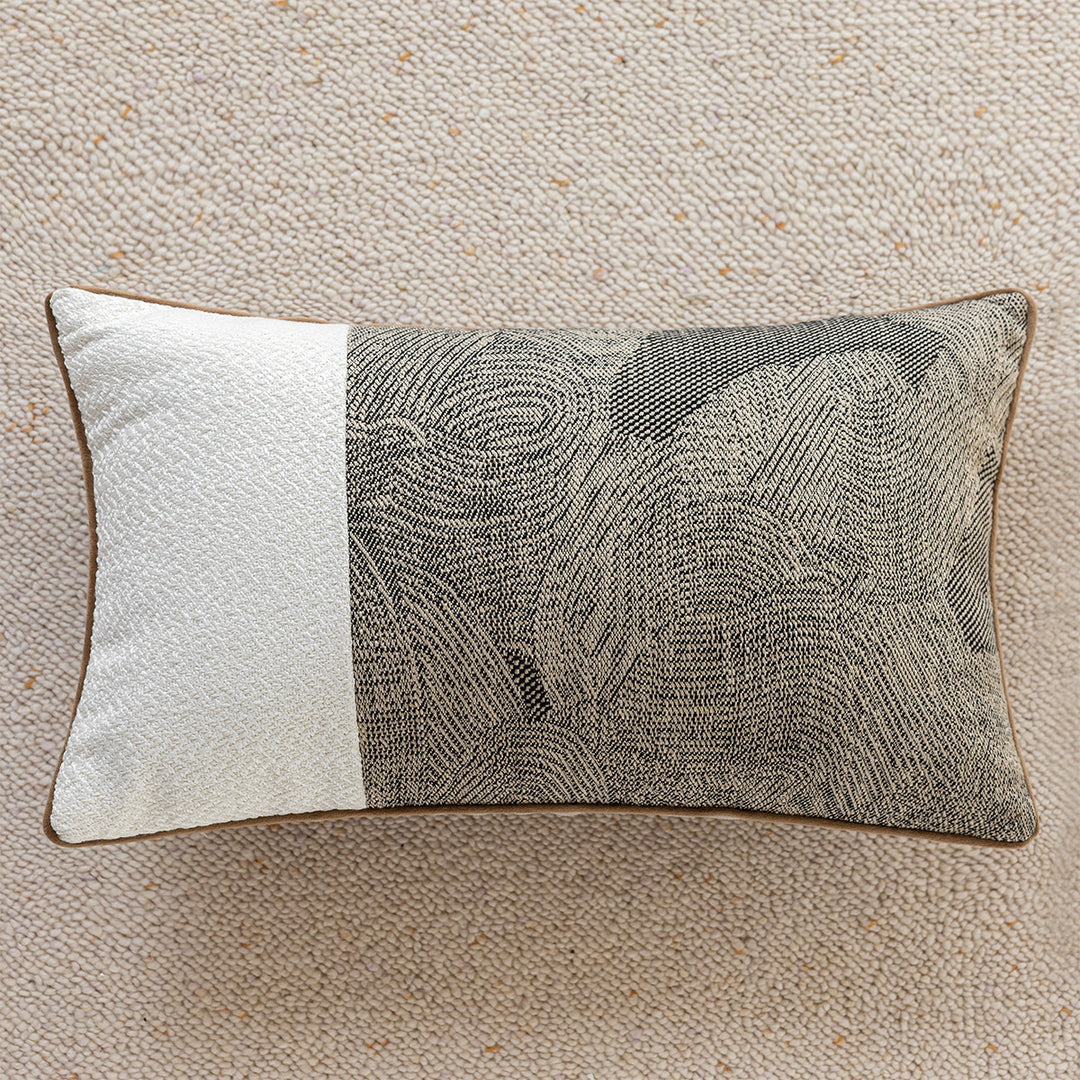Decorative pillow with modern graphic design