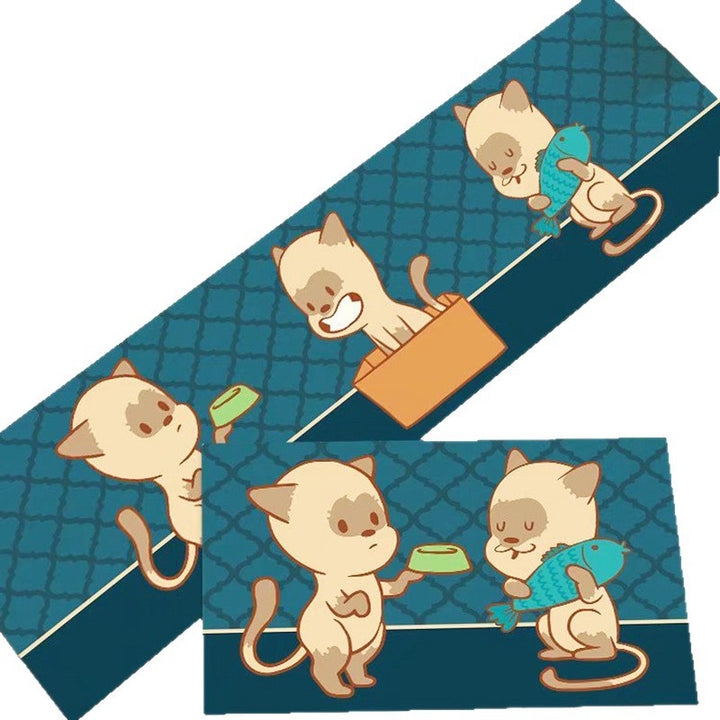 Cat-Themed Kitchen Mat Stornfield