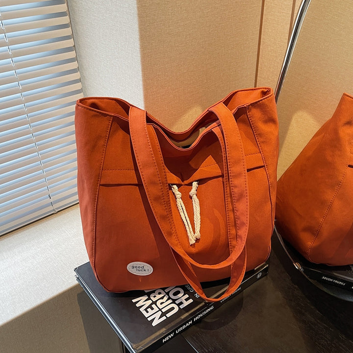 Casual Multi-Pocket Canvas Tote Bag Stornfield