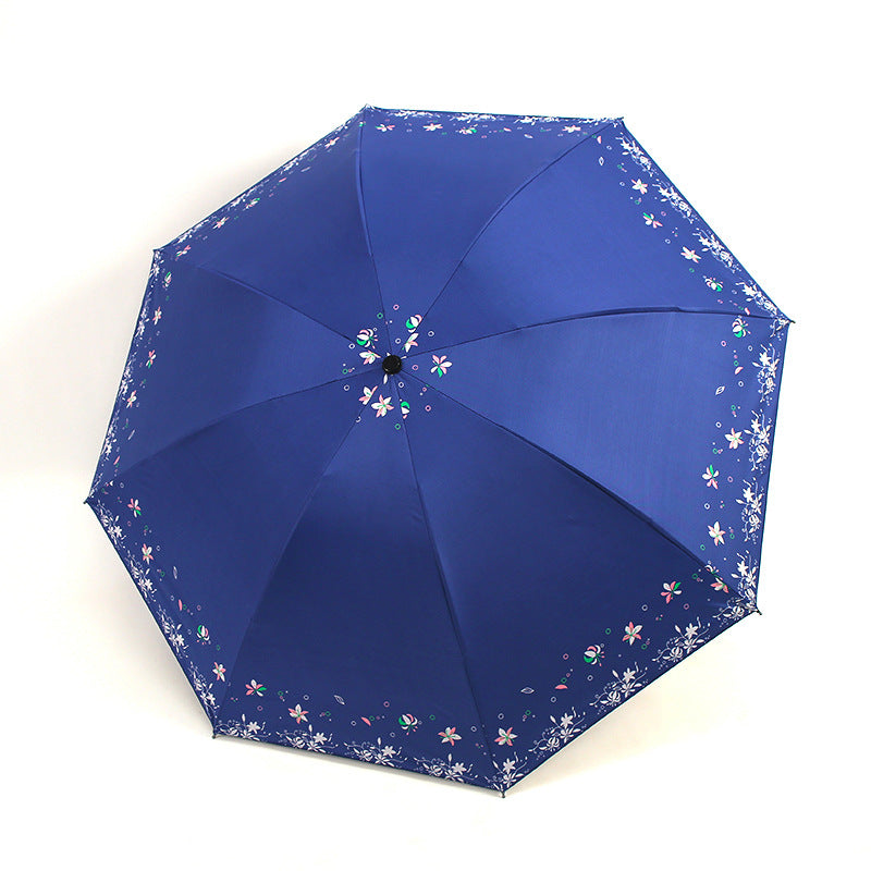 Women's Foldable Umbrella with Floral Patterns Stornfield