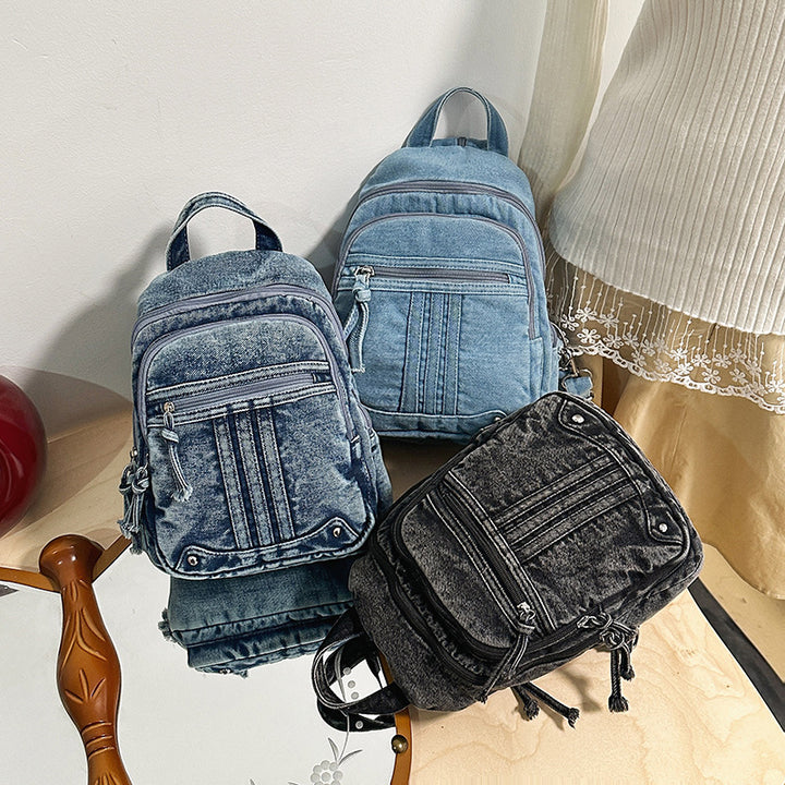 Multifunctional Denim Backpack Stornfield