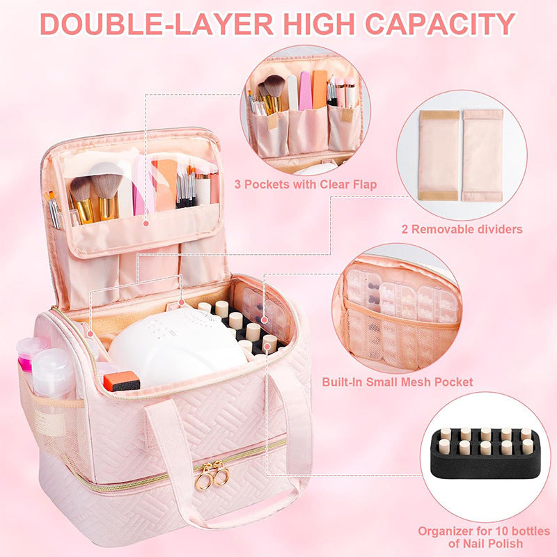 Cosmetic Organizer Bag with Removable Compartments Stornfield