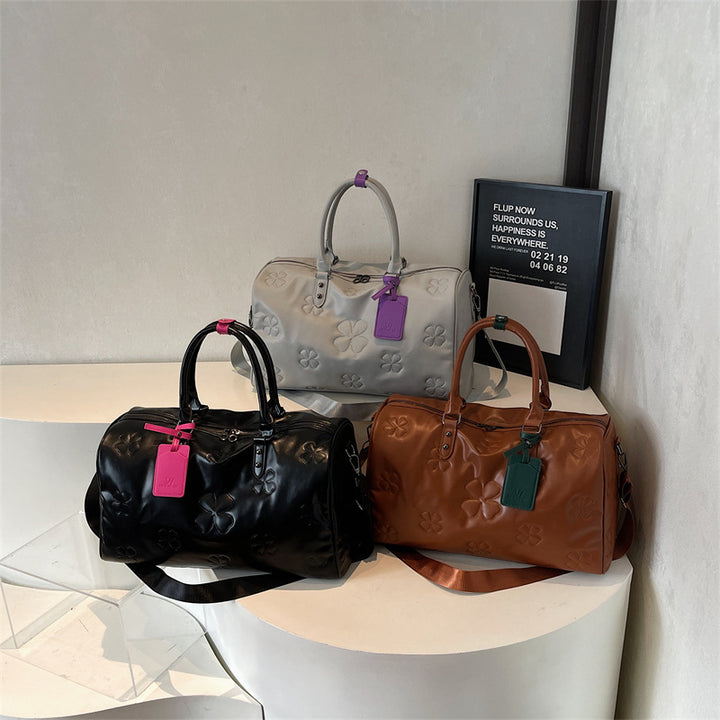 Stylish Embossed Travel Duffel Bag Stornfield