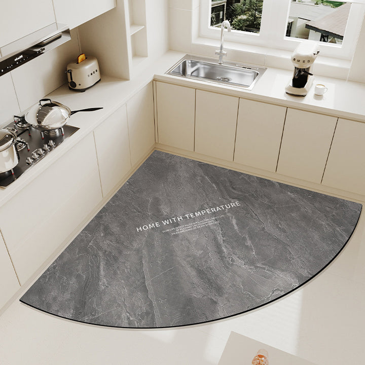 Heart-Shaped Kitchen Mat