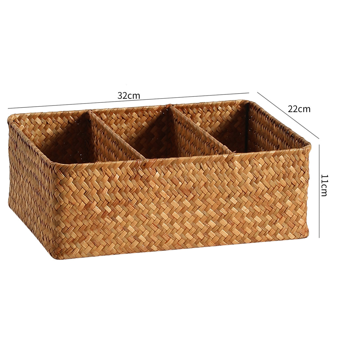 Unisex Practical Storage Basket with Three Compartments Stornfield